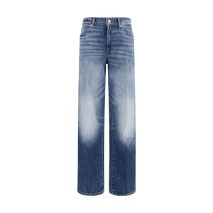 7For Women Straight-Leg Vintage Wash Jeans